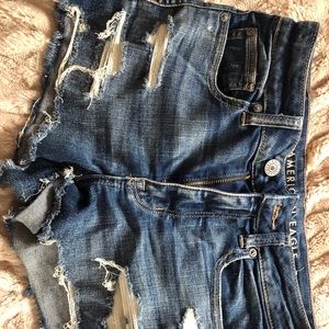 American eagle Jean shorts dark wash